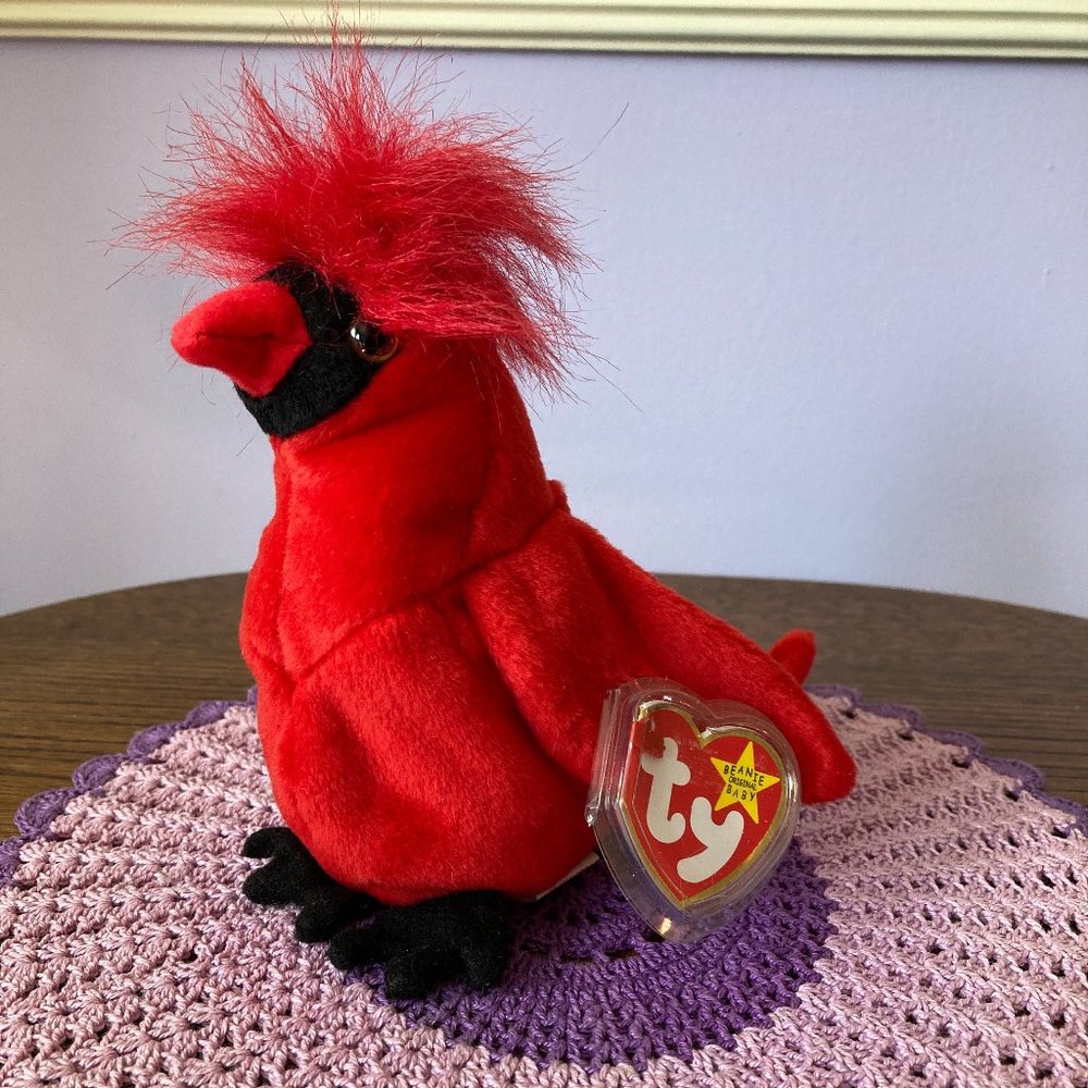 MAC TY beanie babies bird/cardinal NWT 1998